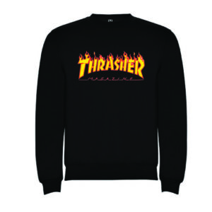 Sudadera clásica Thrasher Llamas Letras