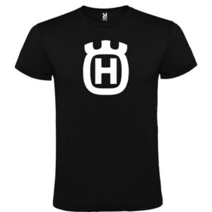 Camiseta negra Husqvarna