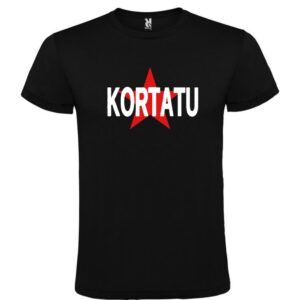 Camiseta negra Kortatu