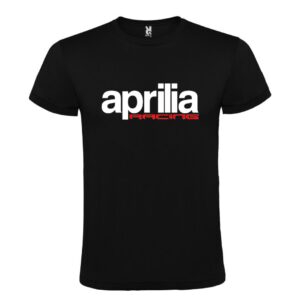 Camiseta negra Aprilia