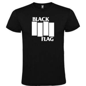 Camiseta negra Black Flag