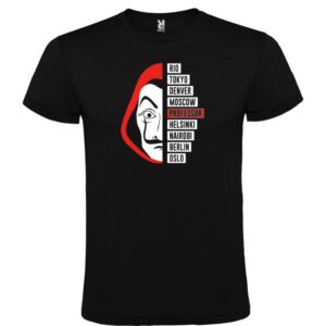 Camiseta negra La casa de papel