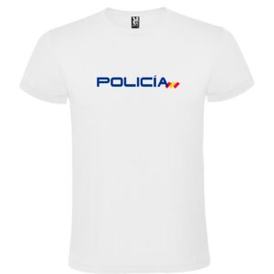Camiseta blanca Policía