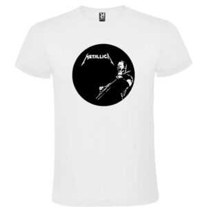 Camiseta blanca logo Metallica