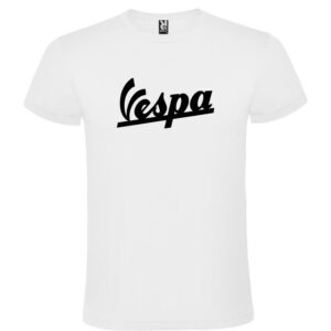 Camiseta Blanca Vespa Logo