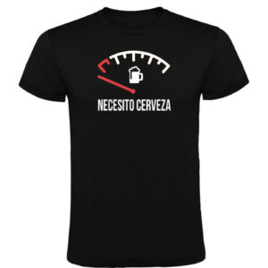 Camiseta negra Necesito Cerveza