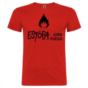 Camiseta roja Estopa Gira Fuego